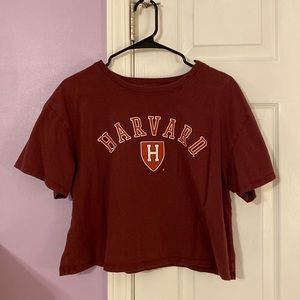 Cold Crush Cropped Harvard Graphic Tee